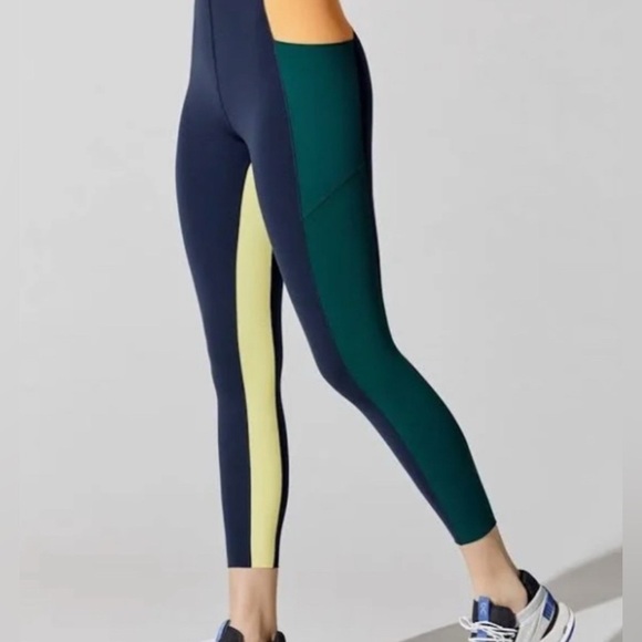 Sweaty Betty Pants - Sweaty Betty High Waist Colour Block Power Leggings size 0-2